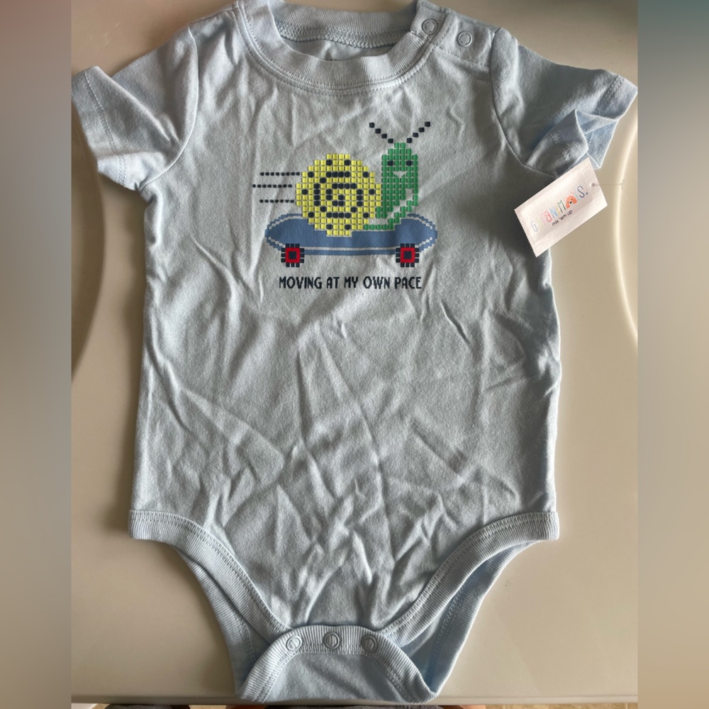 Garanimals Light Blue Baby Onesie